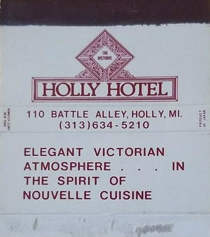 Holly Hotel - Old Matchbook (newer photo)